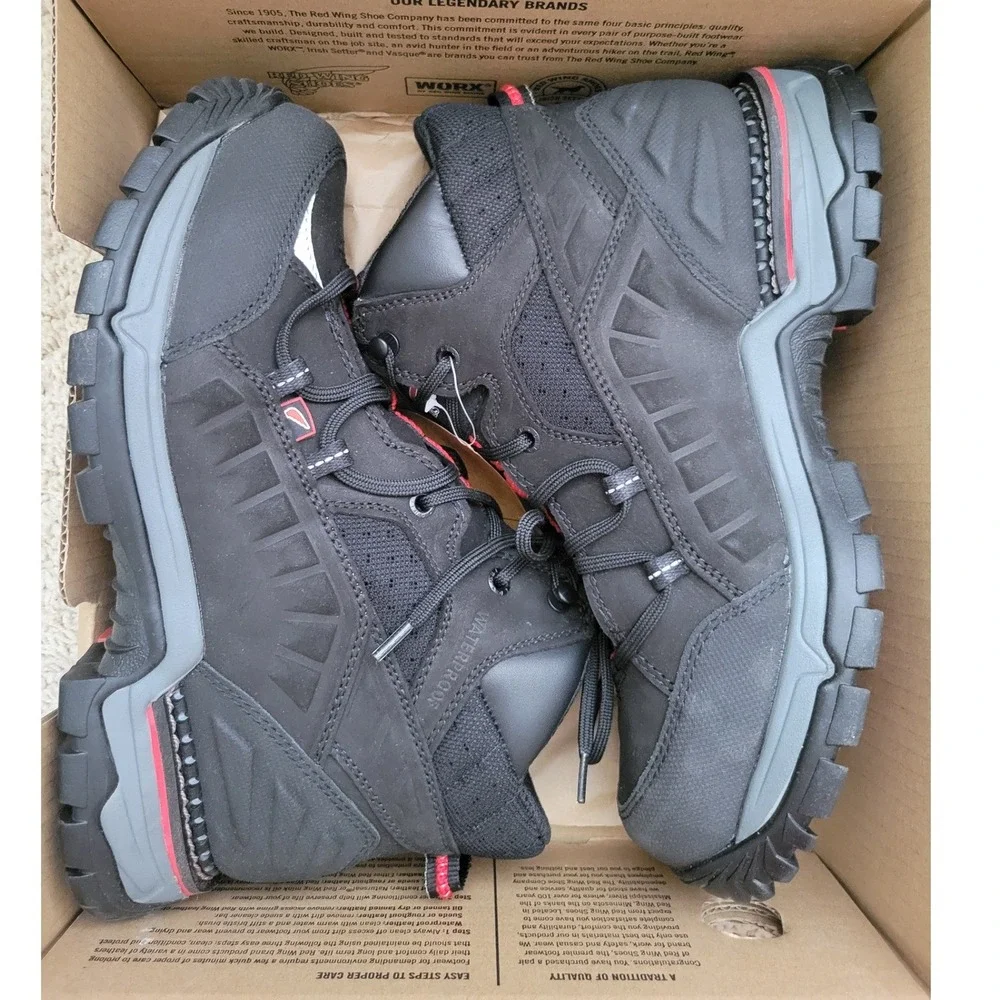 Red Wing 6671 Men's 8.5 D Waterproof Aluminum Toe EH Vibram Work Boots NIB